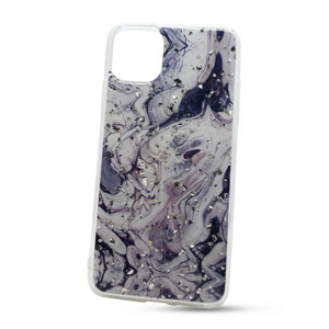 Puzdro Vennus Marble TPU iPhone 11 Pro Max vzor 2 - bielo-čierne