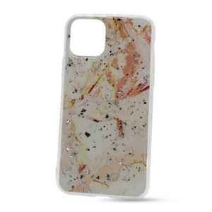 Puzdro Vennus Marble TPU iPhone 11 Pro vzor 2 - bielo-ružové