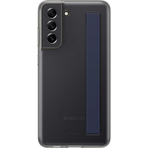 Samsung polopriehľadný zadný kryt s pútkom pre S21 FE, šedý (poškodené balenie)