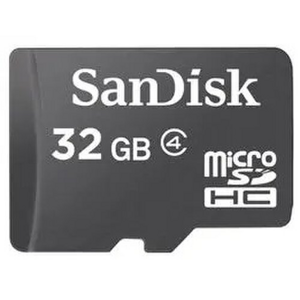 Sandisk/micro SDHC/32GB/Class 4/+ Adaptér/Černá