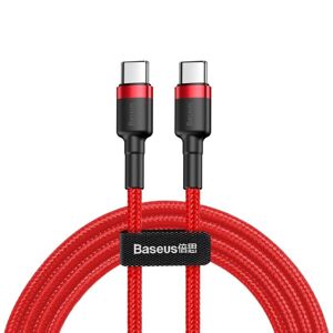 BASEUS 67924
BASEUS CATKLF-H09 60W PD 2.0 Kábel USB Type-C - USB Type-C 2m červený